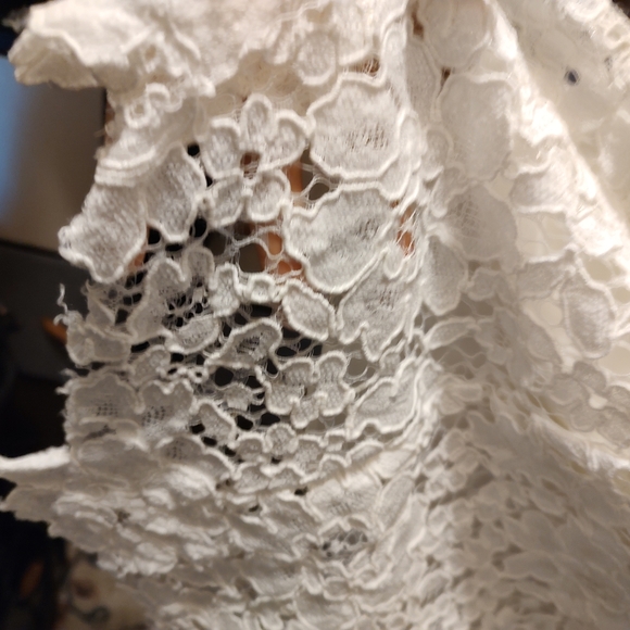 NWT Galina High-Low Lace Corded Strapless Wedding Dress - Picture 7 of 7